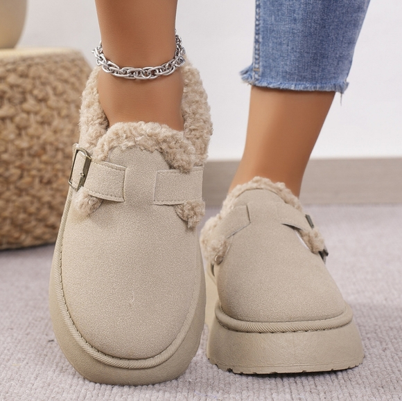 Fluffy Haven Thermal Slides - Beige - Picture 2 of 5